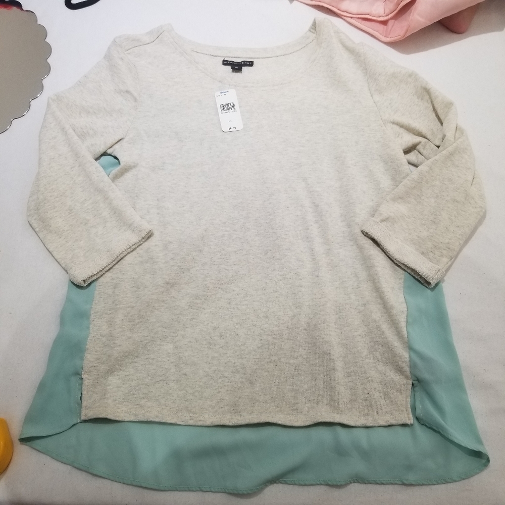 Wardrobe essentials breathable athleisure long sleeve 60% cotton front
